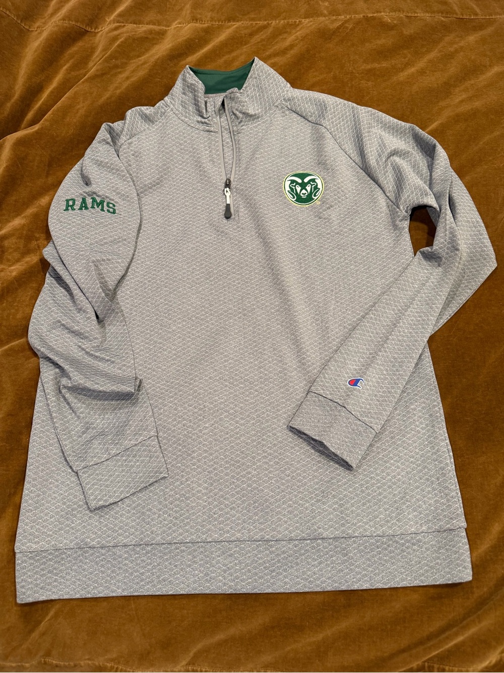CSU Champion Men’s Gray Quarter-Zip Pullover